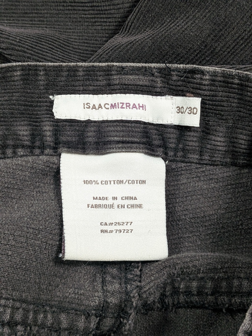 Vintage 90s/early Y2K Isaac Mizrahi Corduroy Pants- with flaws - Picture 9 of 11